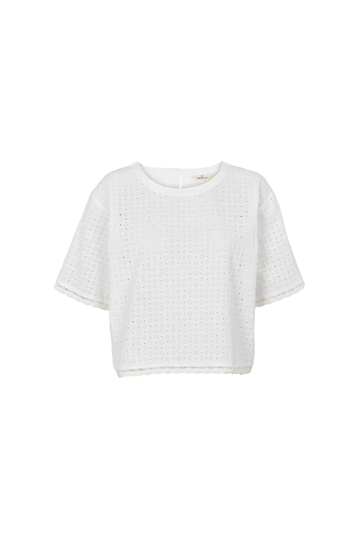 Adie Crop Tee - Bright White