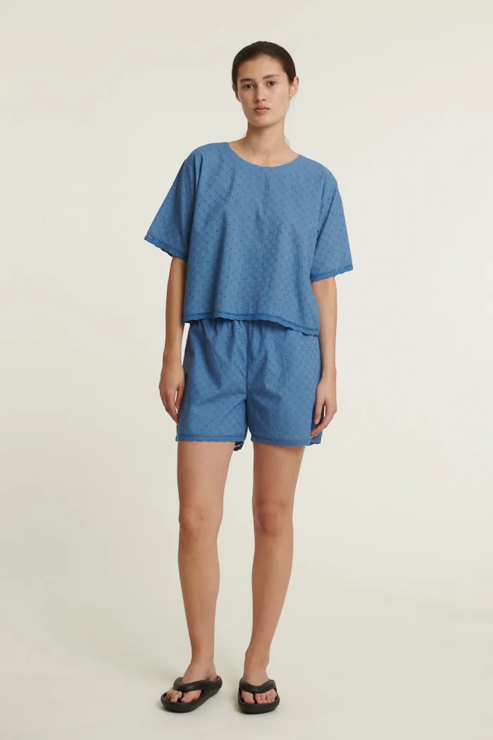 Adie Crop Tee - Quiet harbor