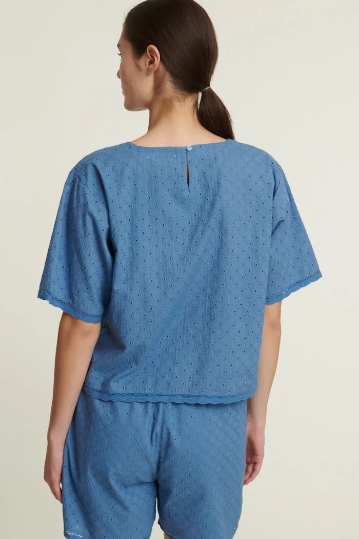 Adie Crop Tee - Quiet harbor