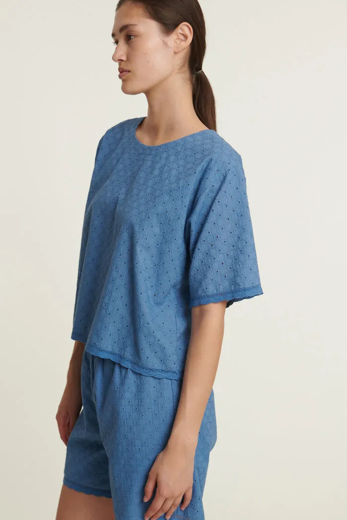 Adie Crop Tee - Quiet harbor