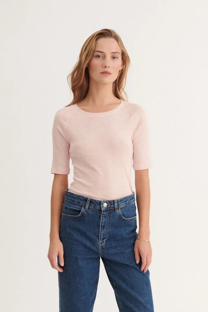 Arense Tee - Pink Melange