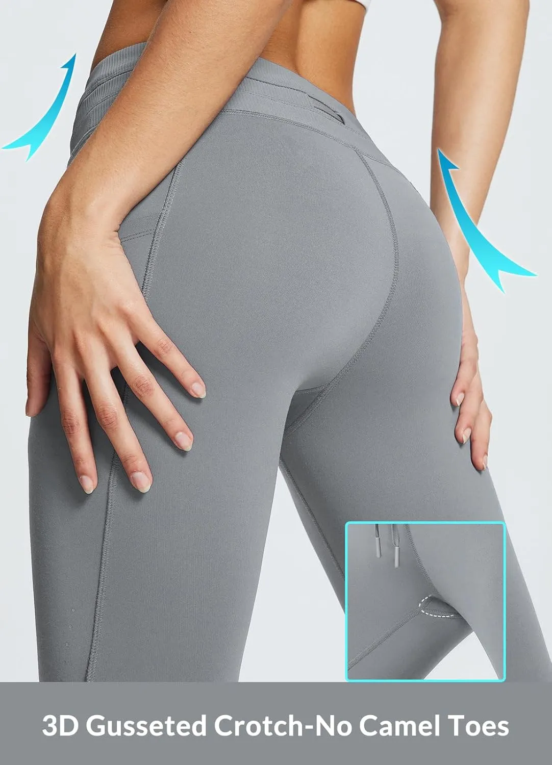 baleaf Women's Fleece Lined High Waisted Leggings Water Resistant Thermal Warm Winter Tights Ski Hiking Pants with Pockets
