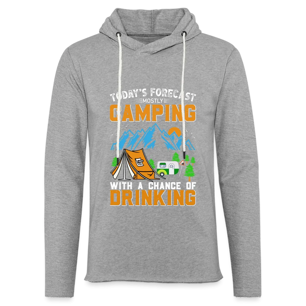 Camping with a Chance of Drinking Lightweight Terry Hoodie