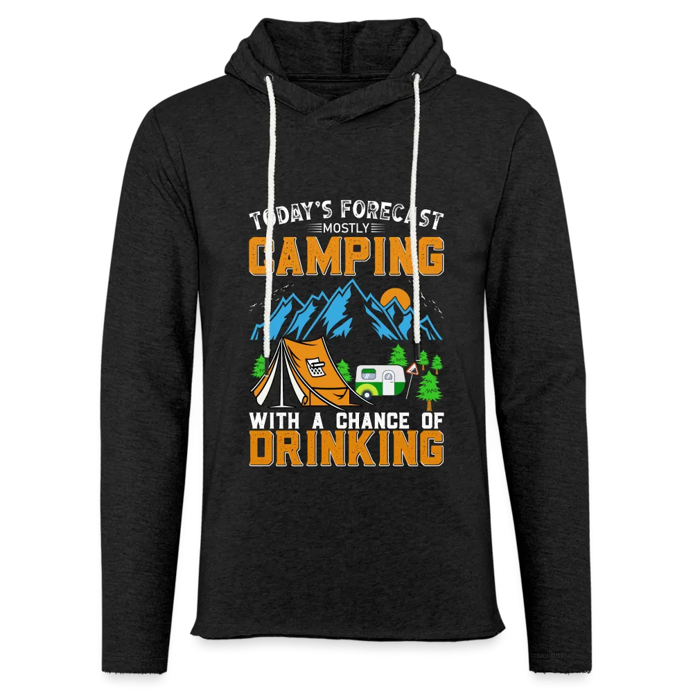 Camping with a Chance of Drinking Lightweight Terry Hoodie