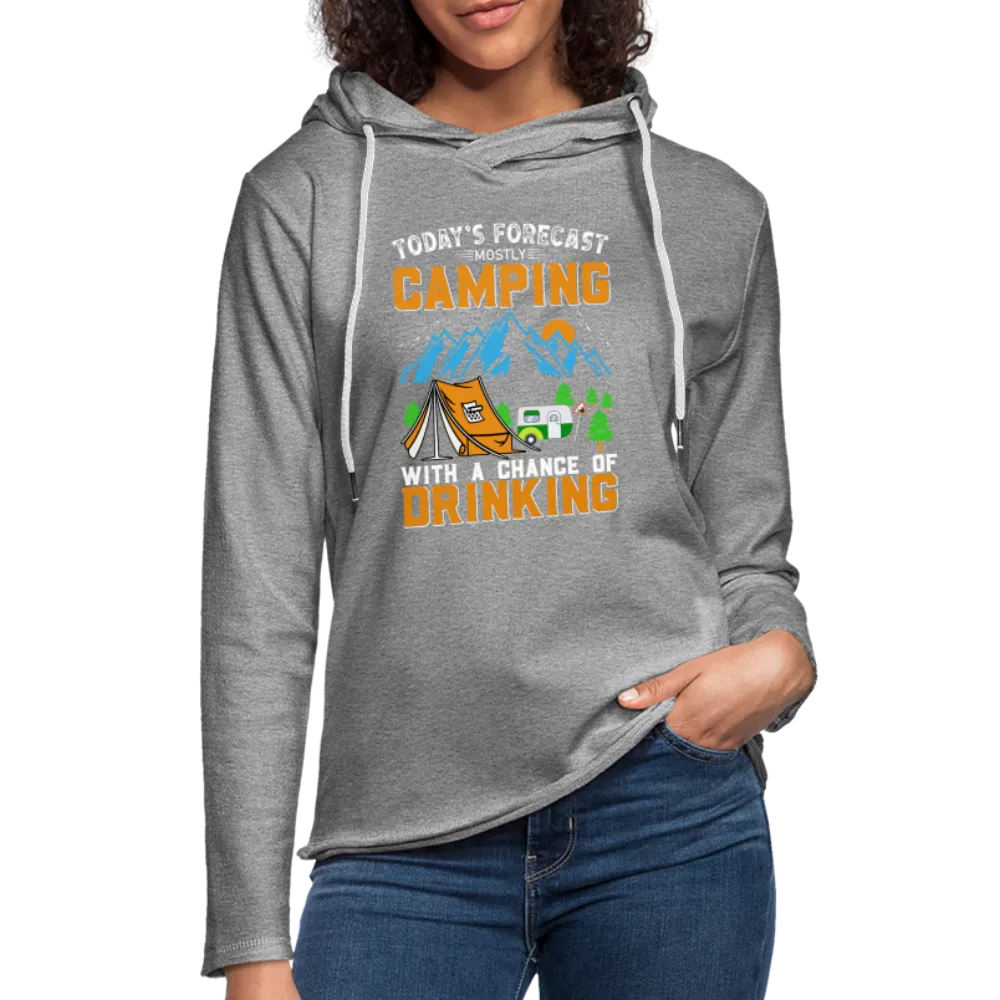 Camping with a Chance of Drinking Lightweight Terry Hoodie