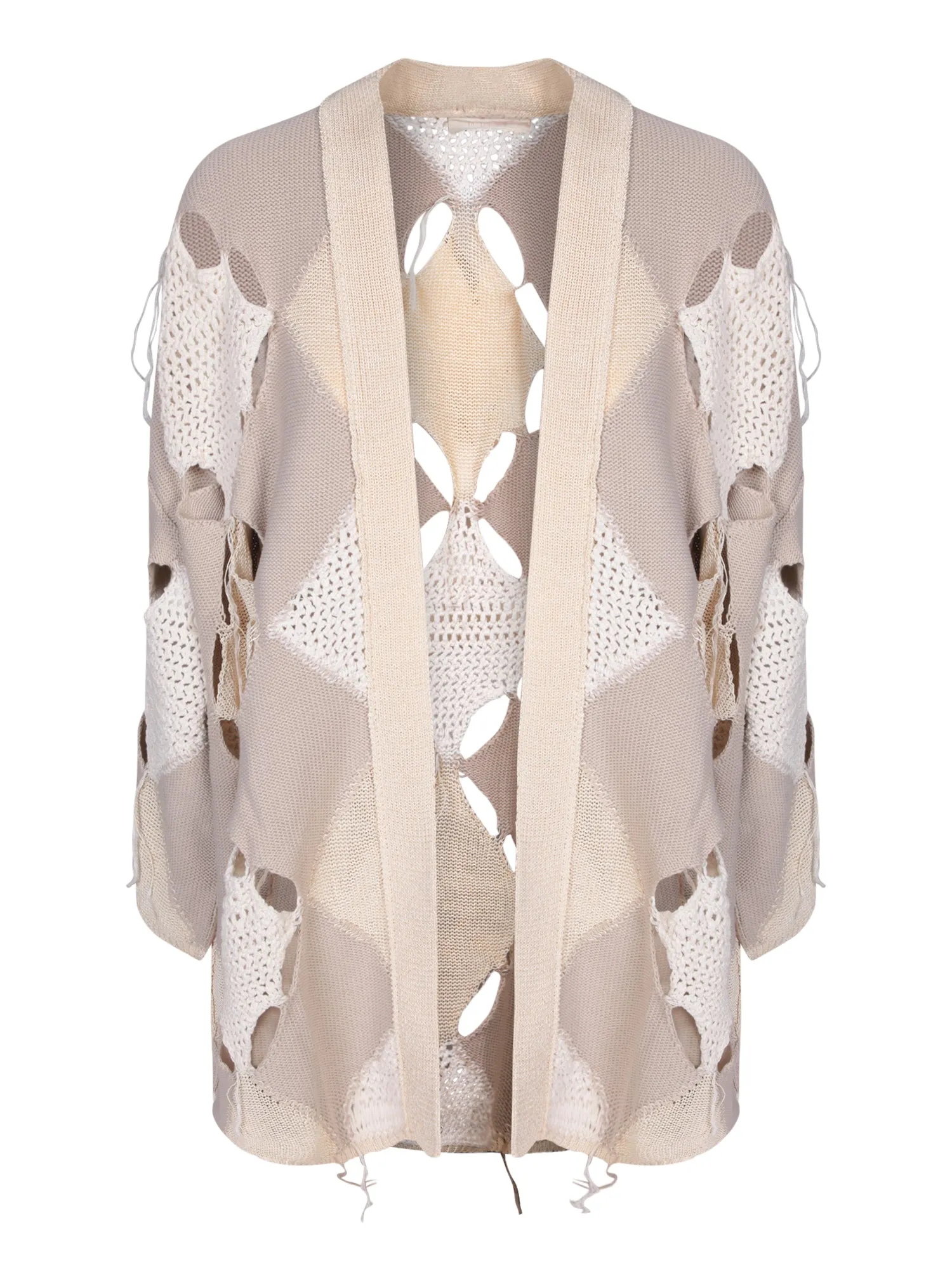 Cotton Patch Point Beige Cardigan