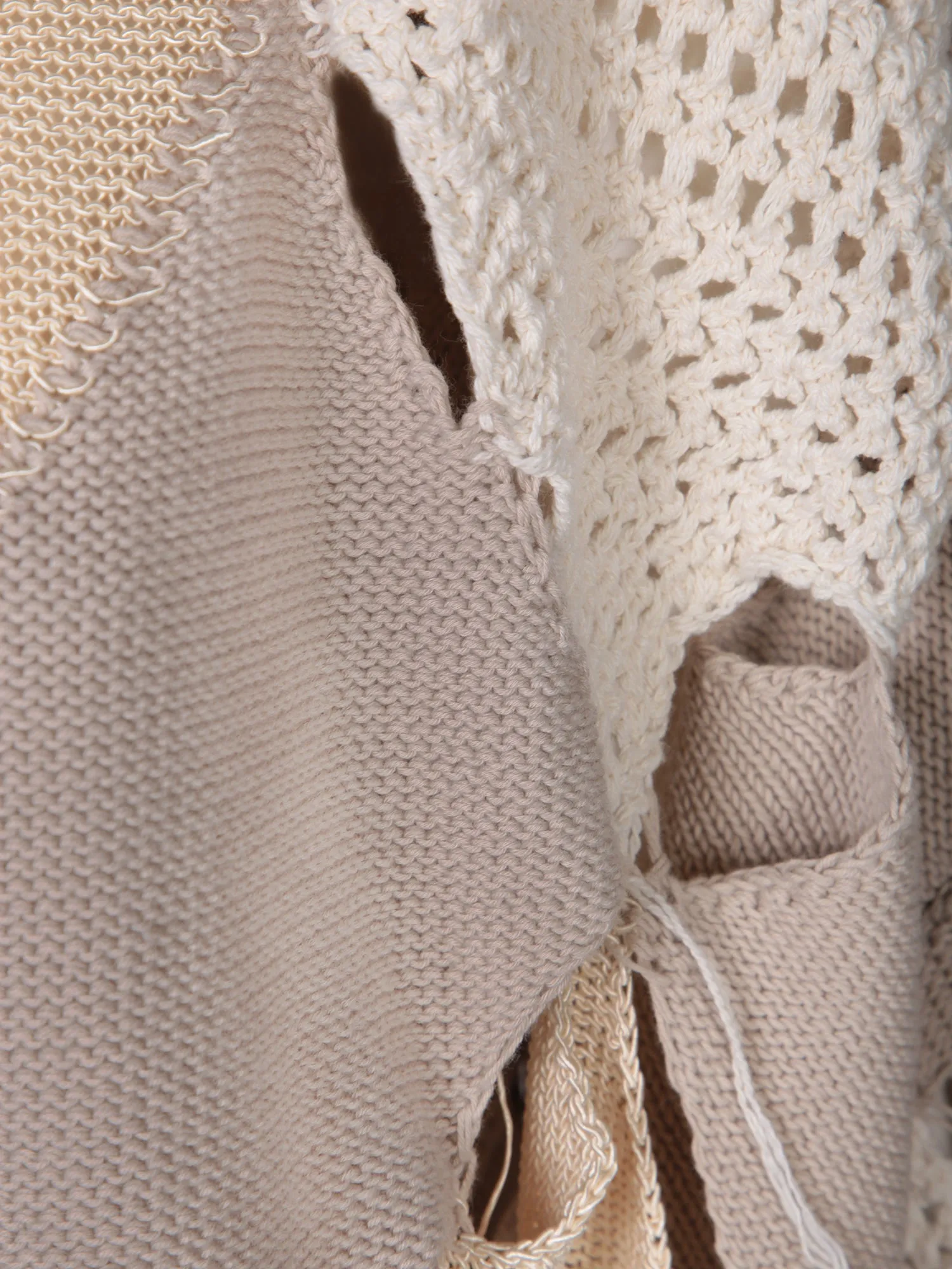 Cotton Patch Point Beige Cardigan