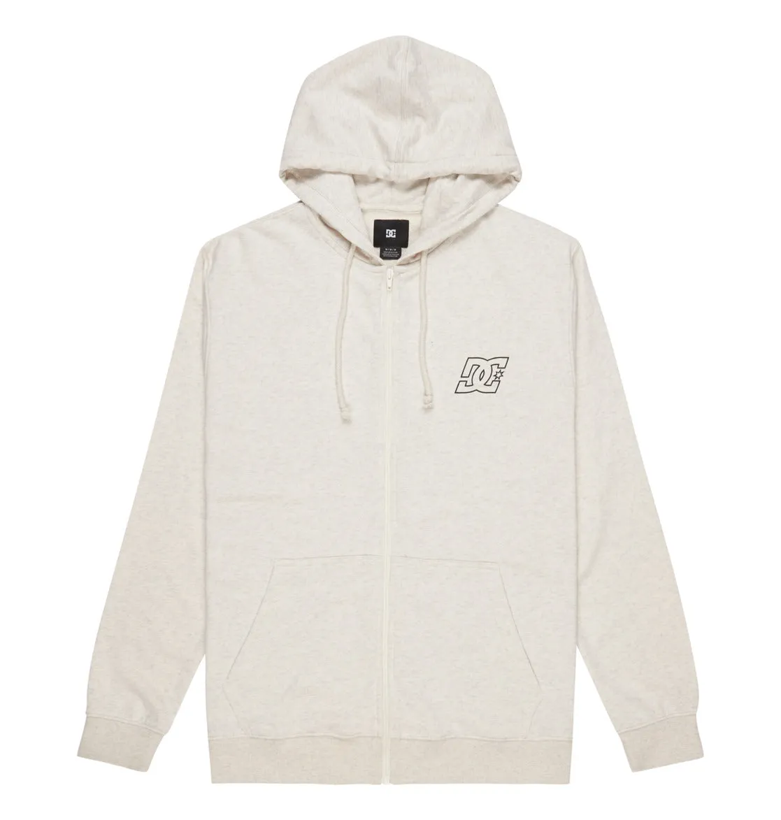 DC Men's Pallet Zip-Up Hoodie Snow Heather ADYFT03438_SCVW