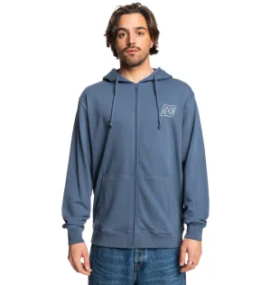 DC Men's Pallet Zip-Up Hoodie Vintage Indigo ADYFT03438_BYL0
