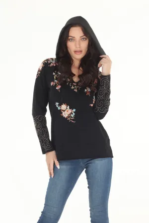 Embroidered Pull Over Hoodie
