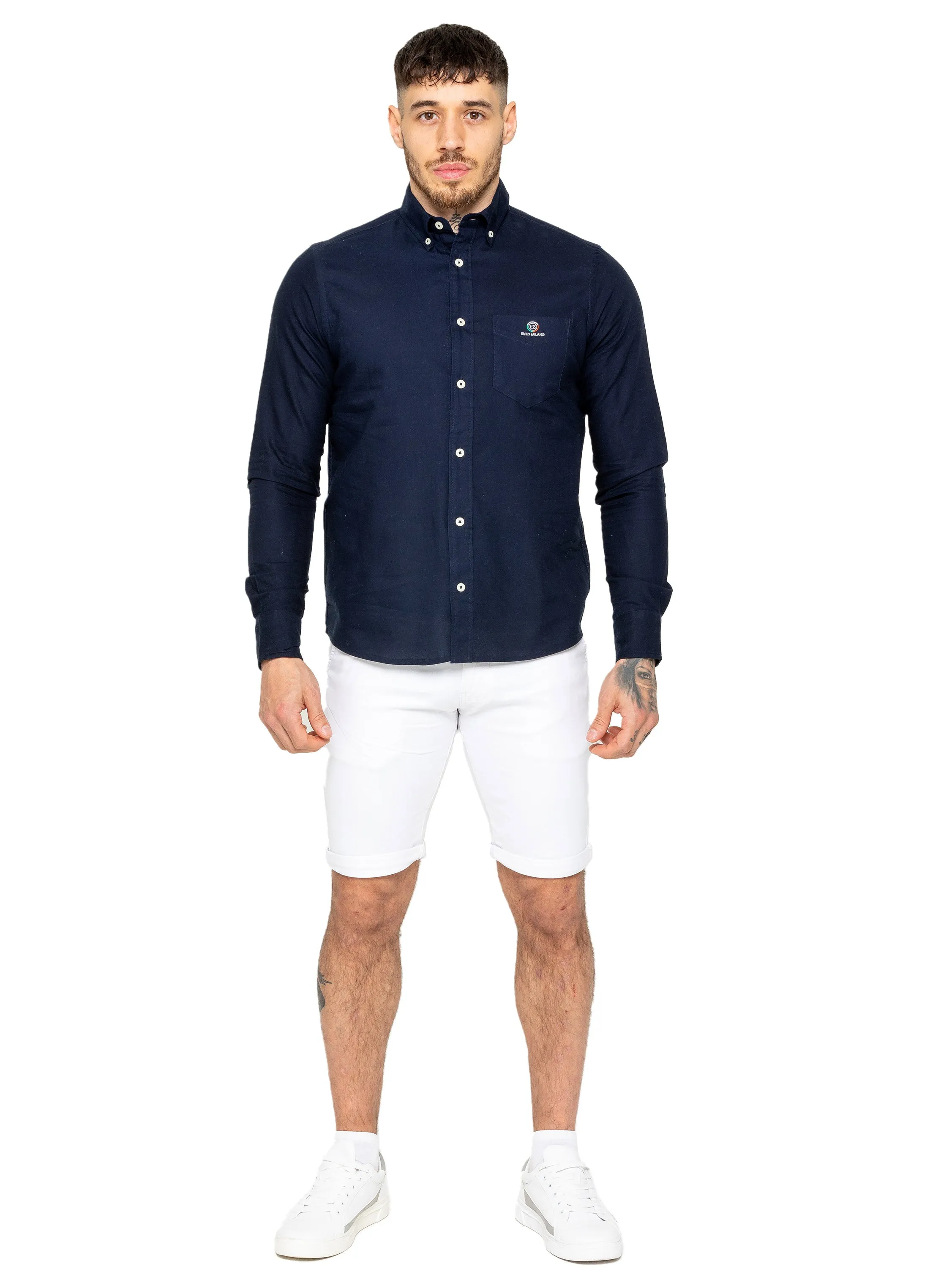 Enzo | Mens Regular Fit Oxford Shirt