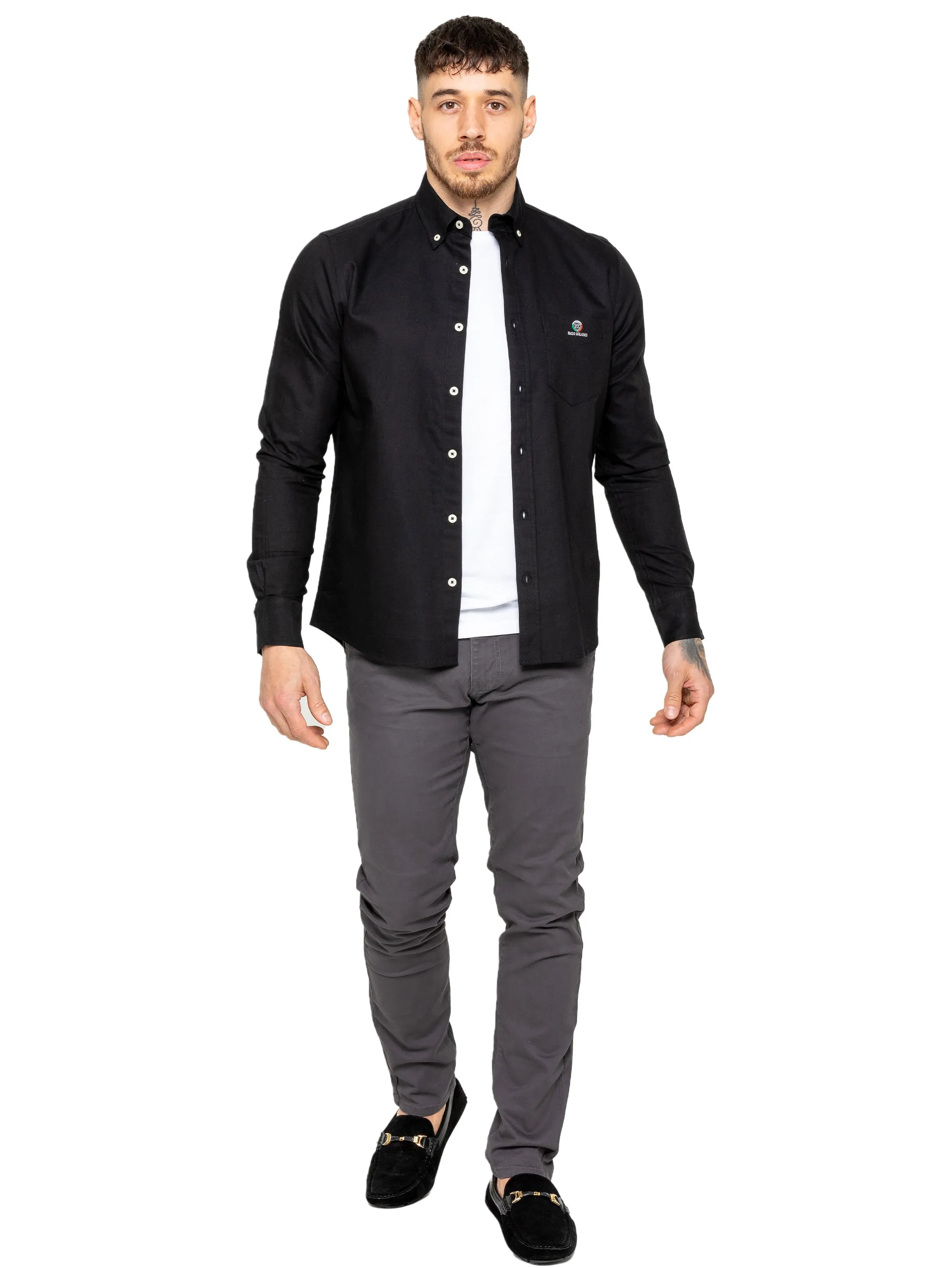 Enzo | Mens Regular Fit Oxford Shirt