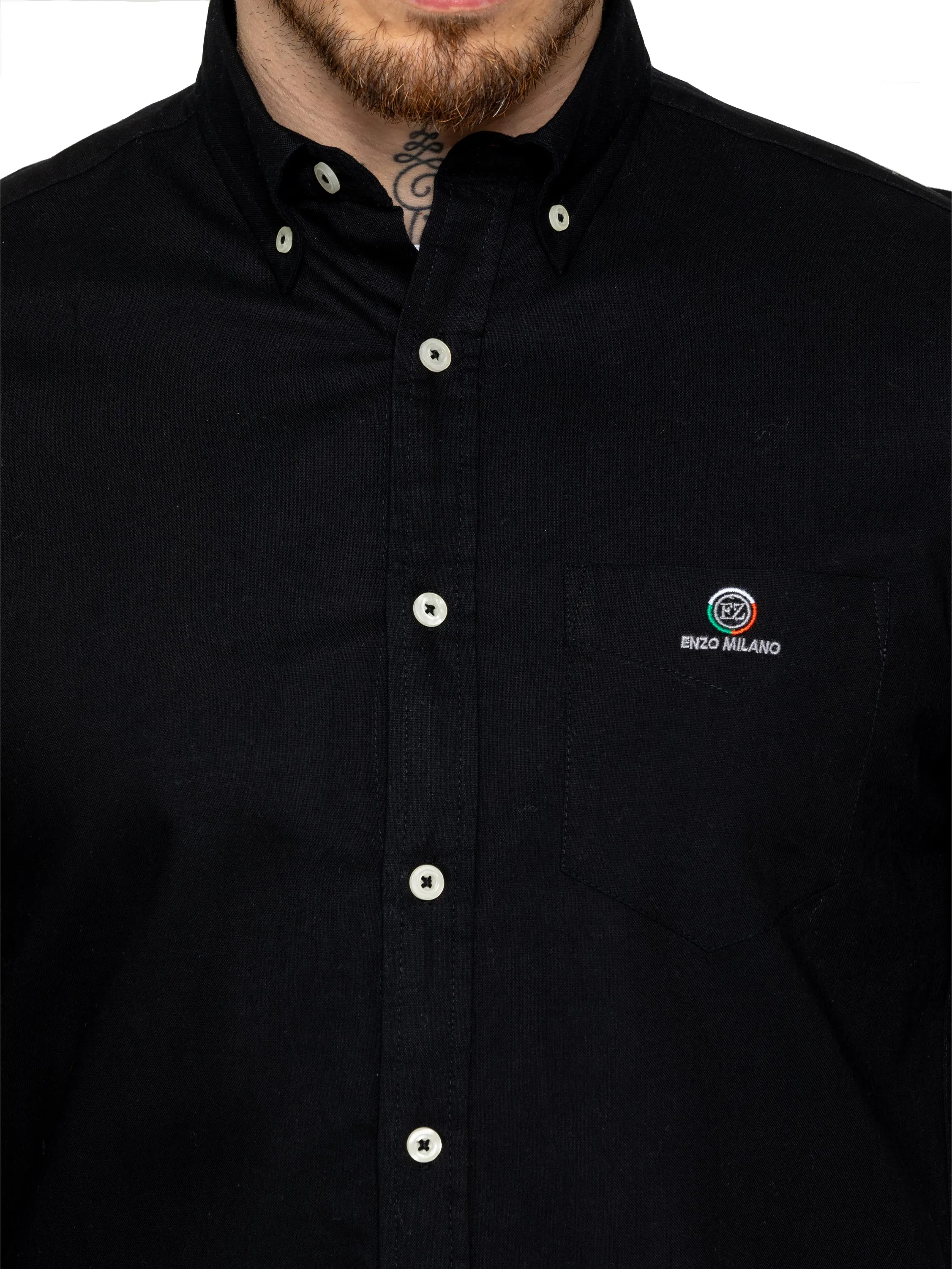 Enzo | Mens Regular Fit Oxford Shirt