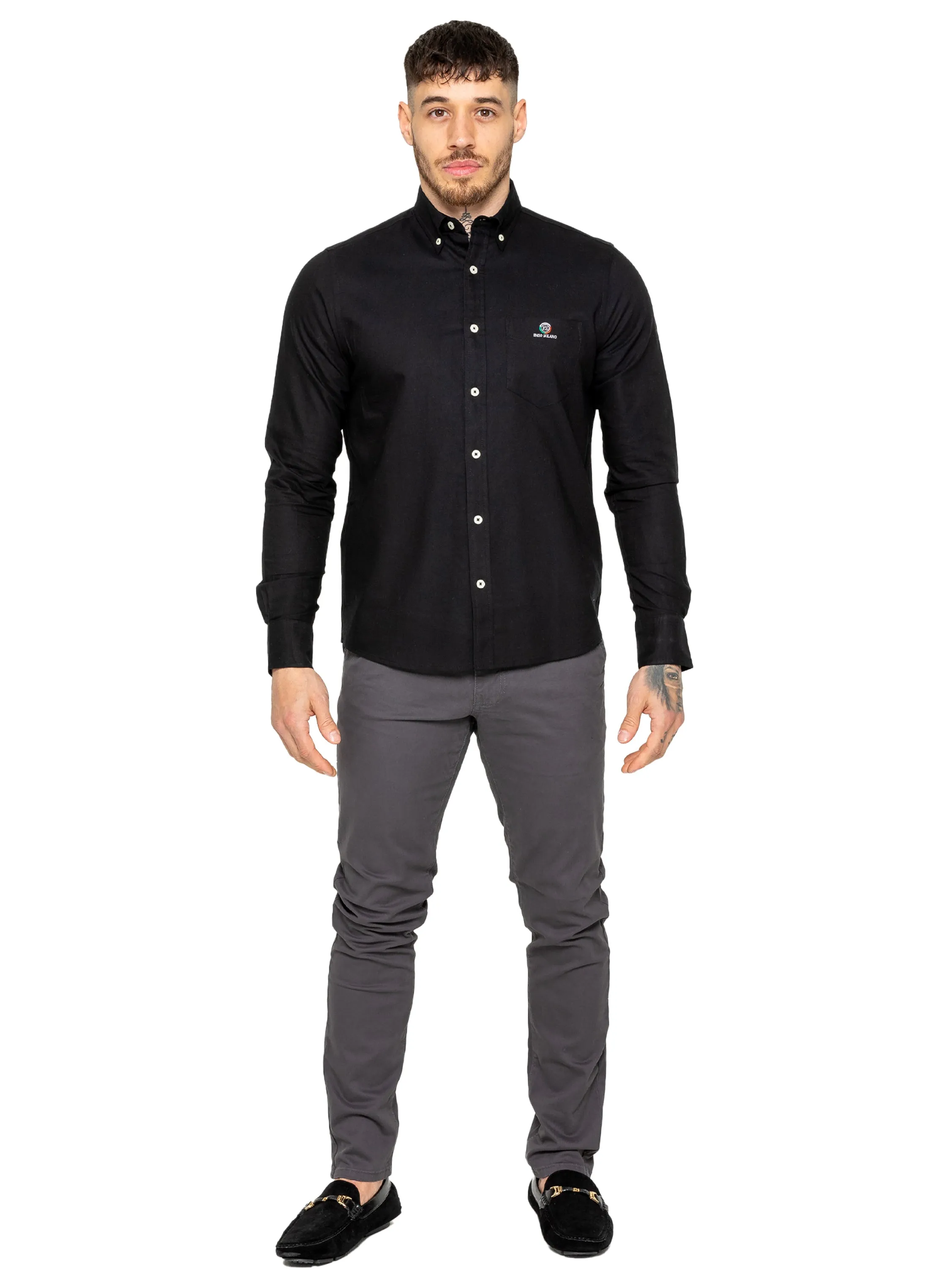 Enzo | Mens Regular Fit Oxford Shirt