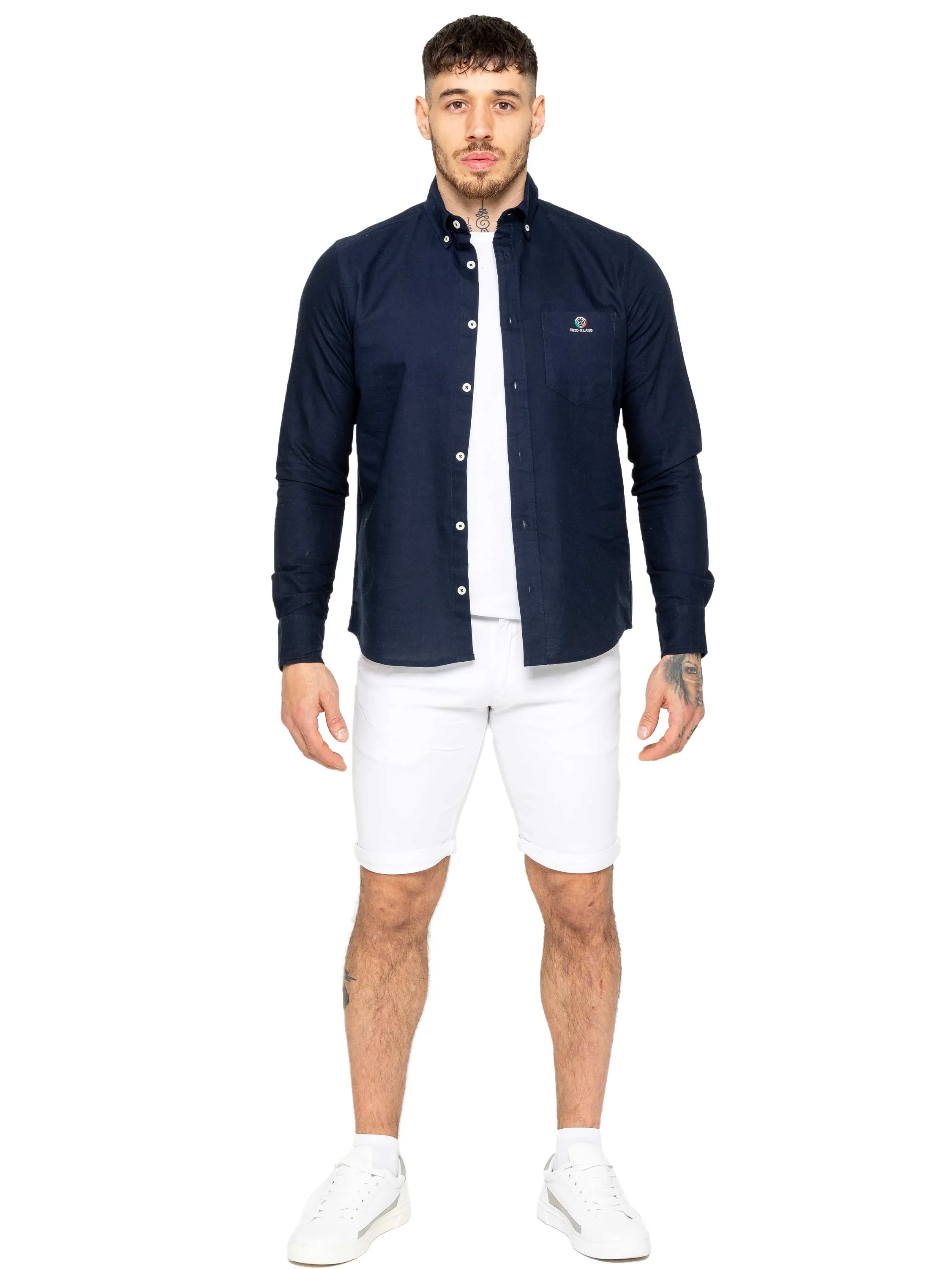 Enzo | Mens Regular Fit Oxford Shirt