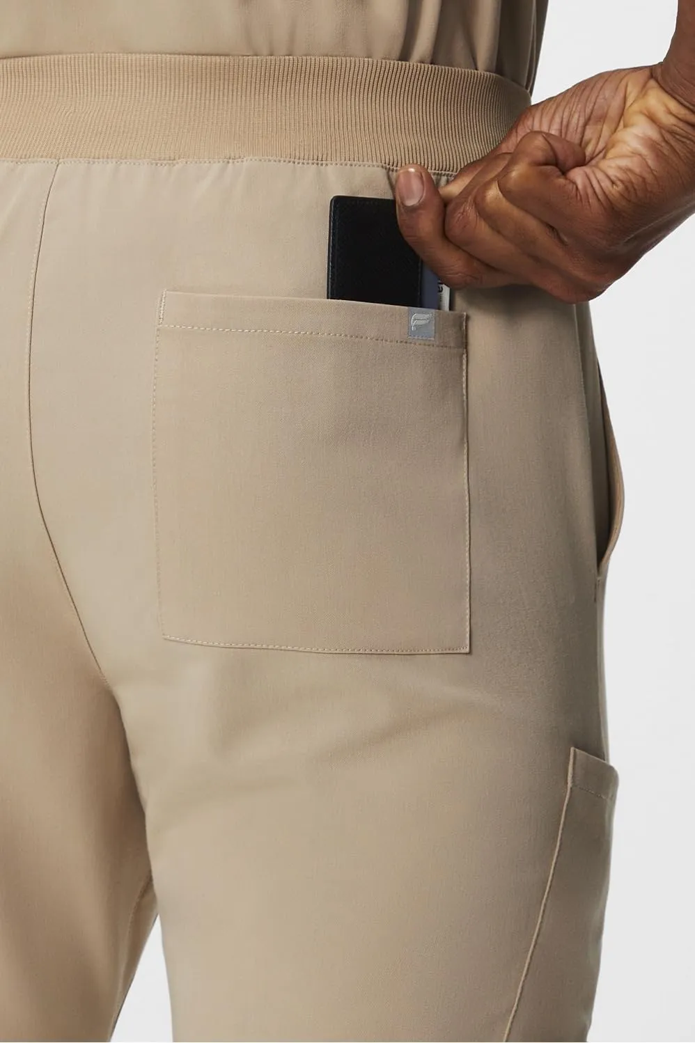 Fabletics Men's Intake Scrub Pant - MotionTech, 4-Way Stretch, Pocket-Packed, Wrinkle-Resist, Semi-Slim Fit