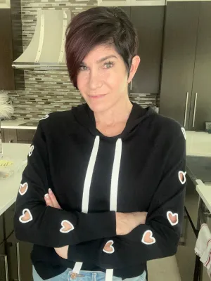Heart Cut-Out Hoodie