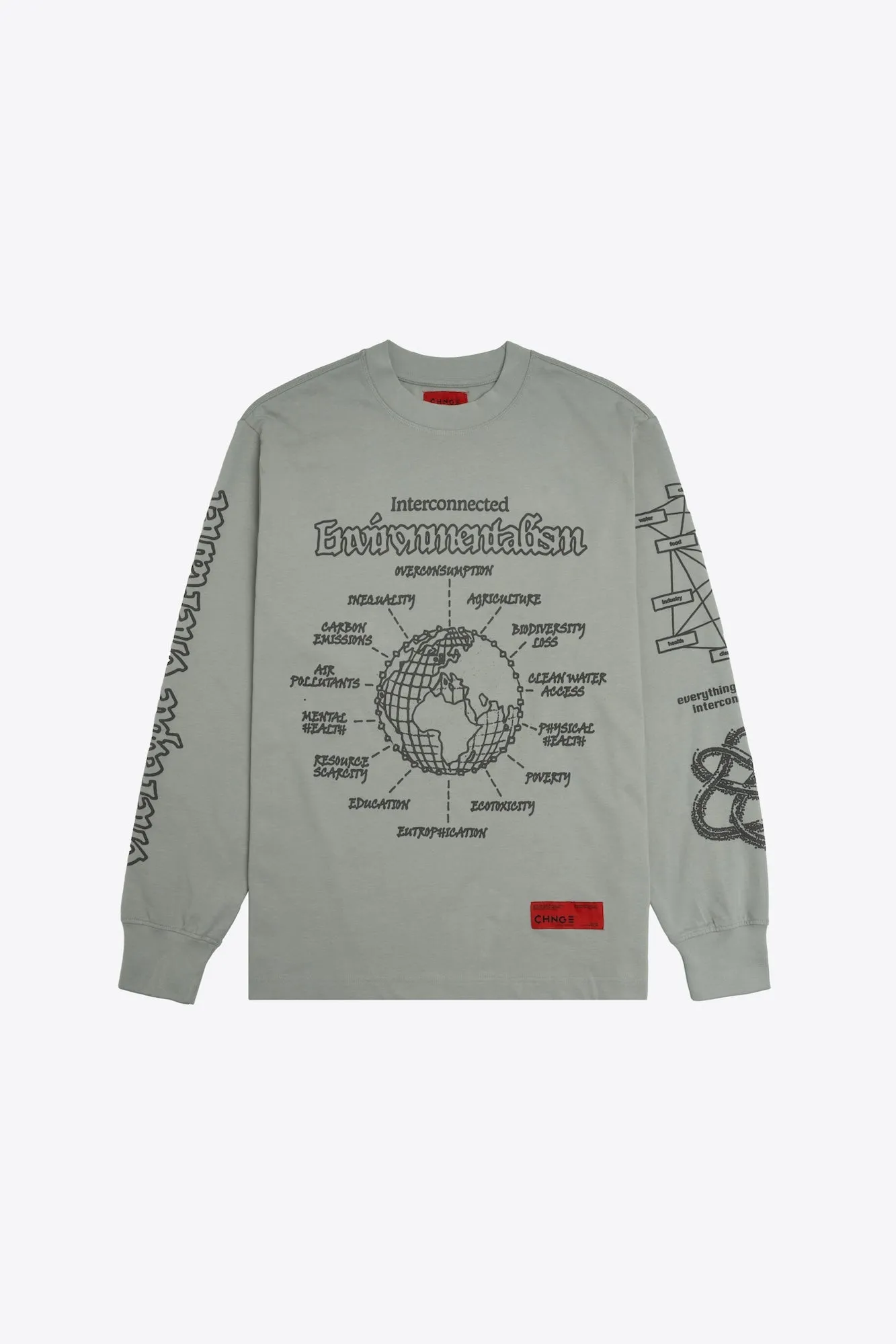 Interconnected Environment  L/S Basic Tee (Flint)