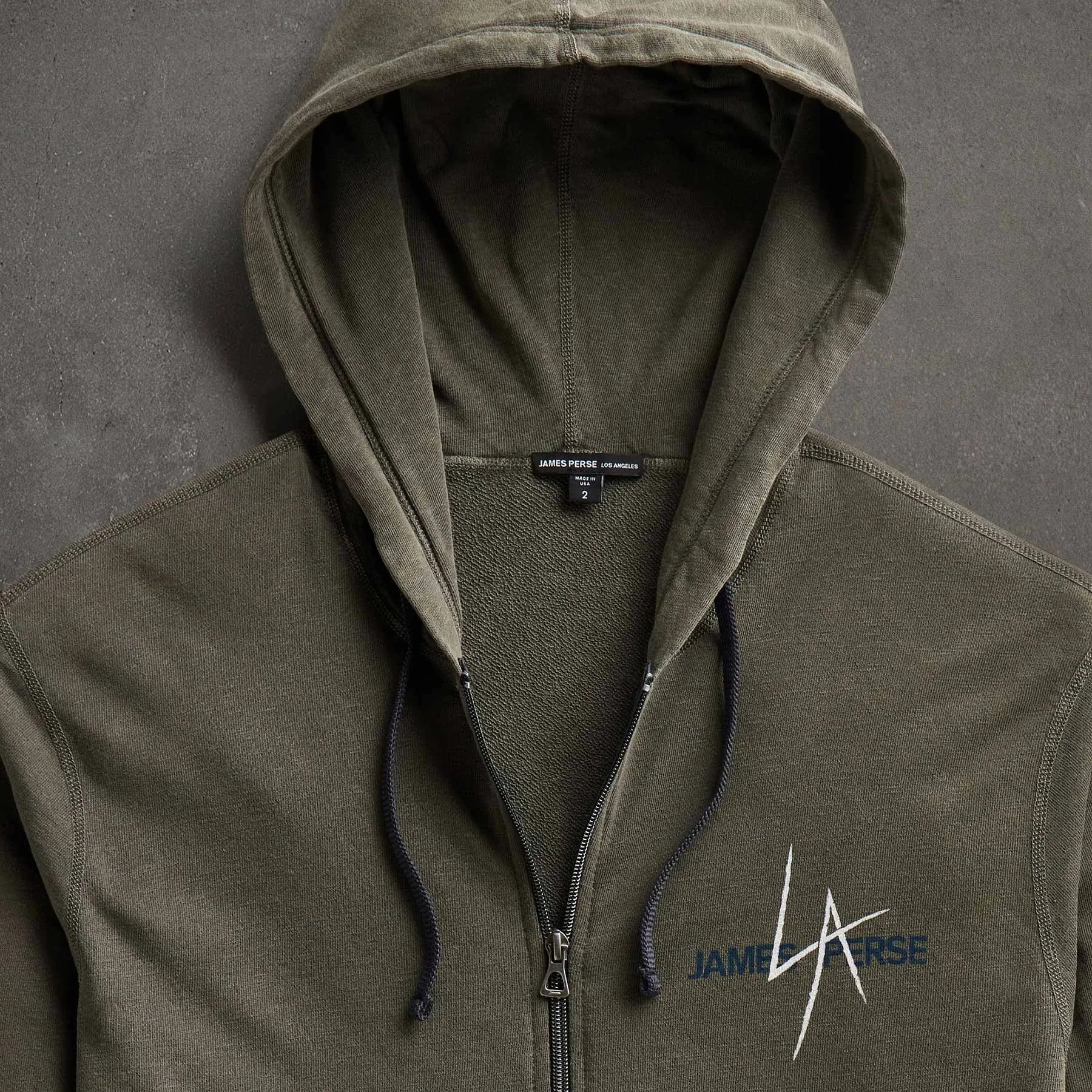 JP x LA Zip Up Hoodie - Platoon Pigment