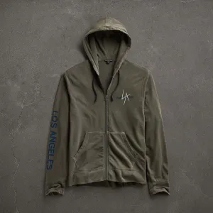 JP x LA Zip Up Hoodie - Platoon Pigment