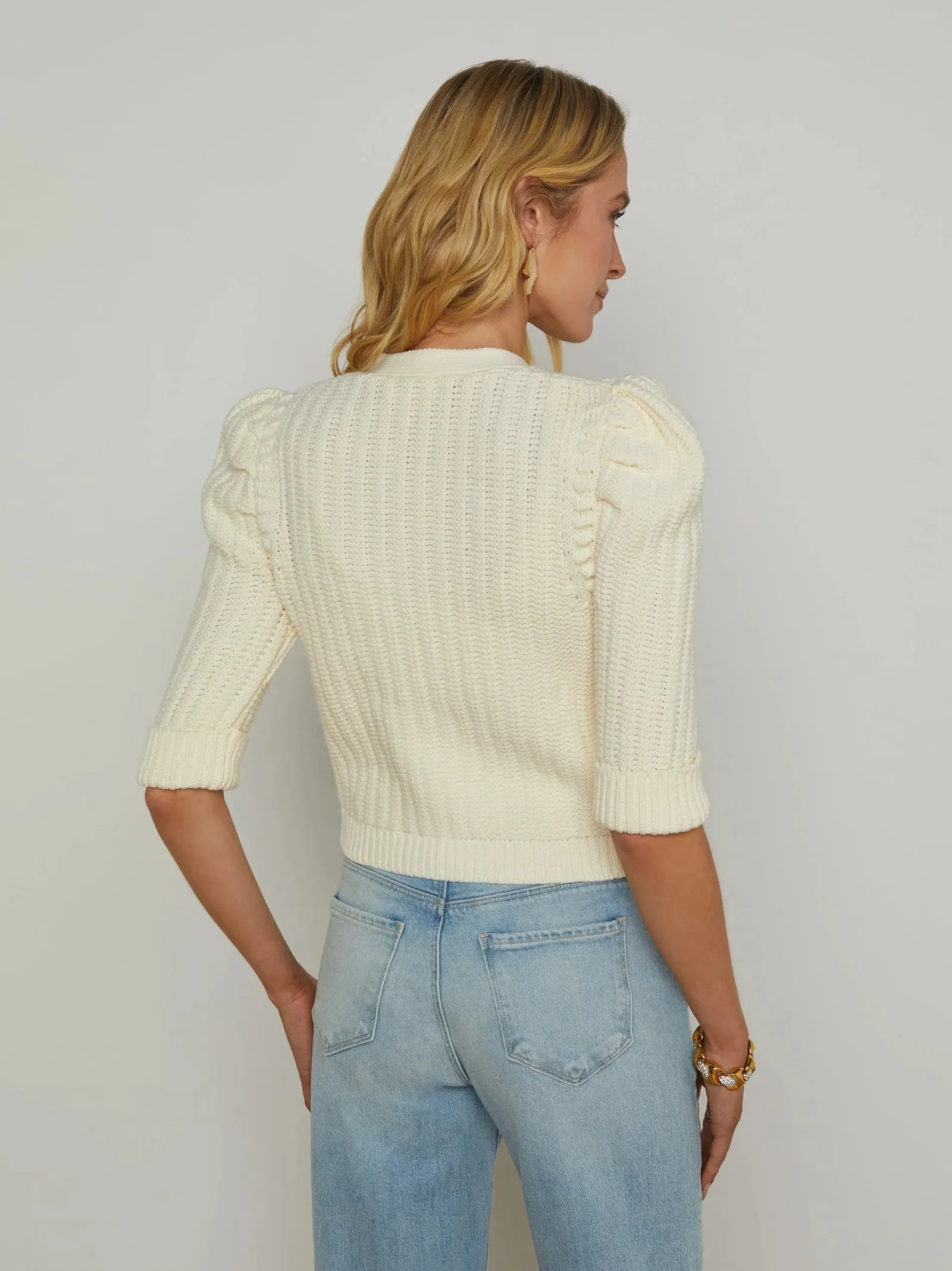 L'AGENCE DELILAH CROPPED CARDI