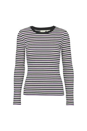 Ludmilla LS Tee - Crown Jewel/White Swan/Black