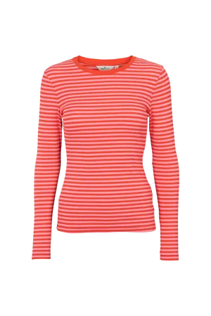 Ludmilla LS Tee - grenadine / pink carnation