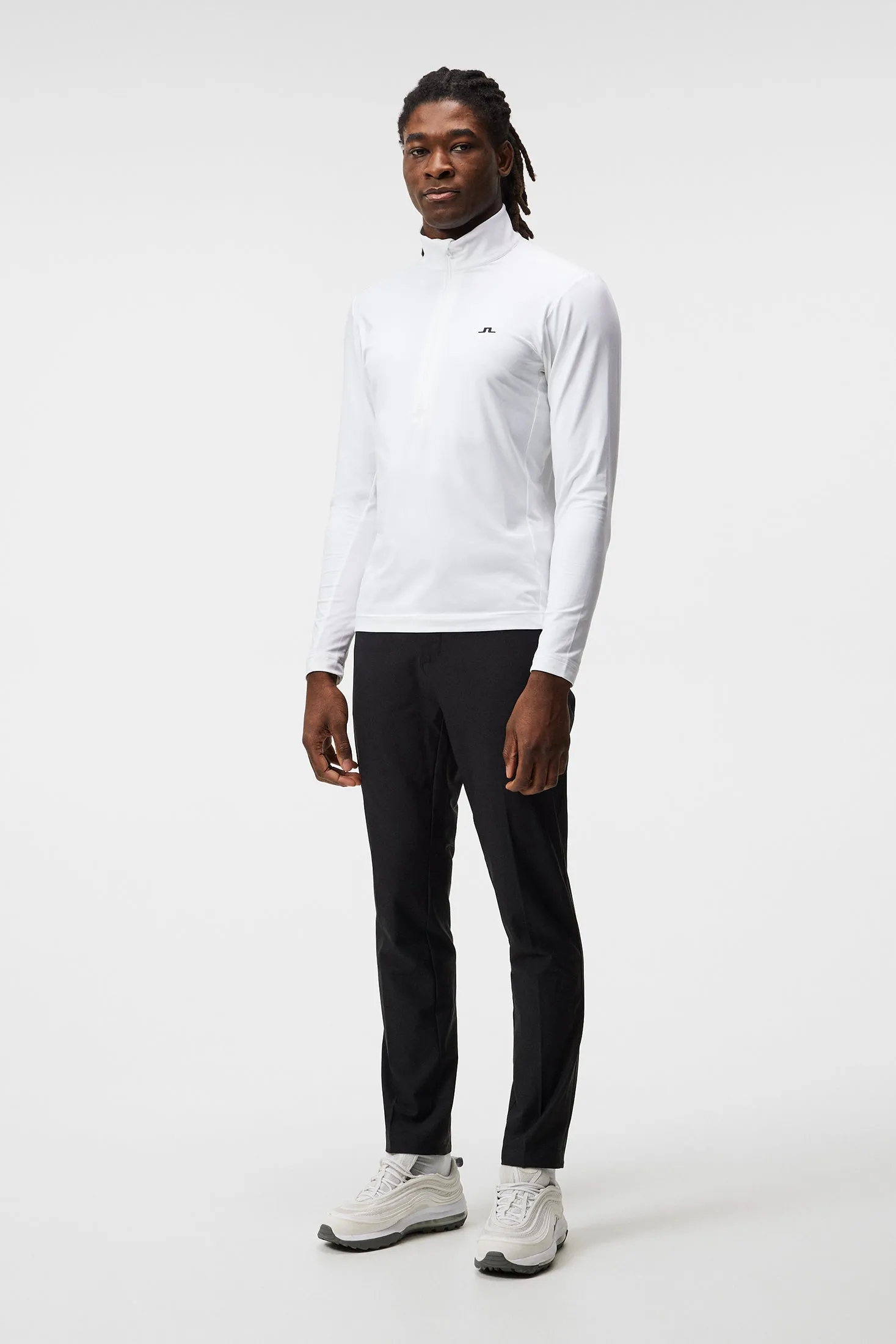 Luke Half Zip Mid Layer / White