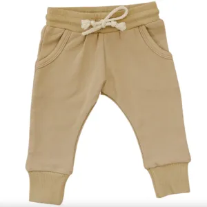Mebie Baby - French Terry Joggers in Cafe