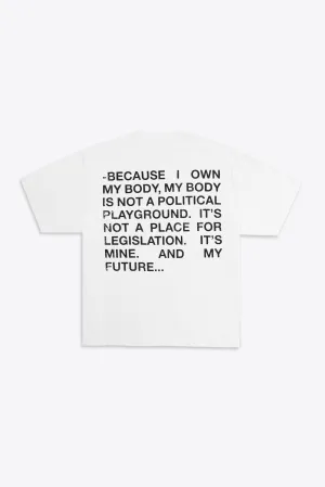 My Body My Future S/S Basic Tee (White)