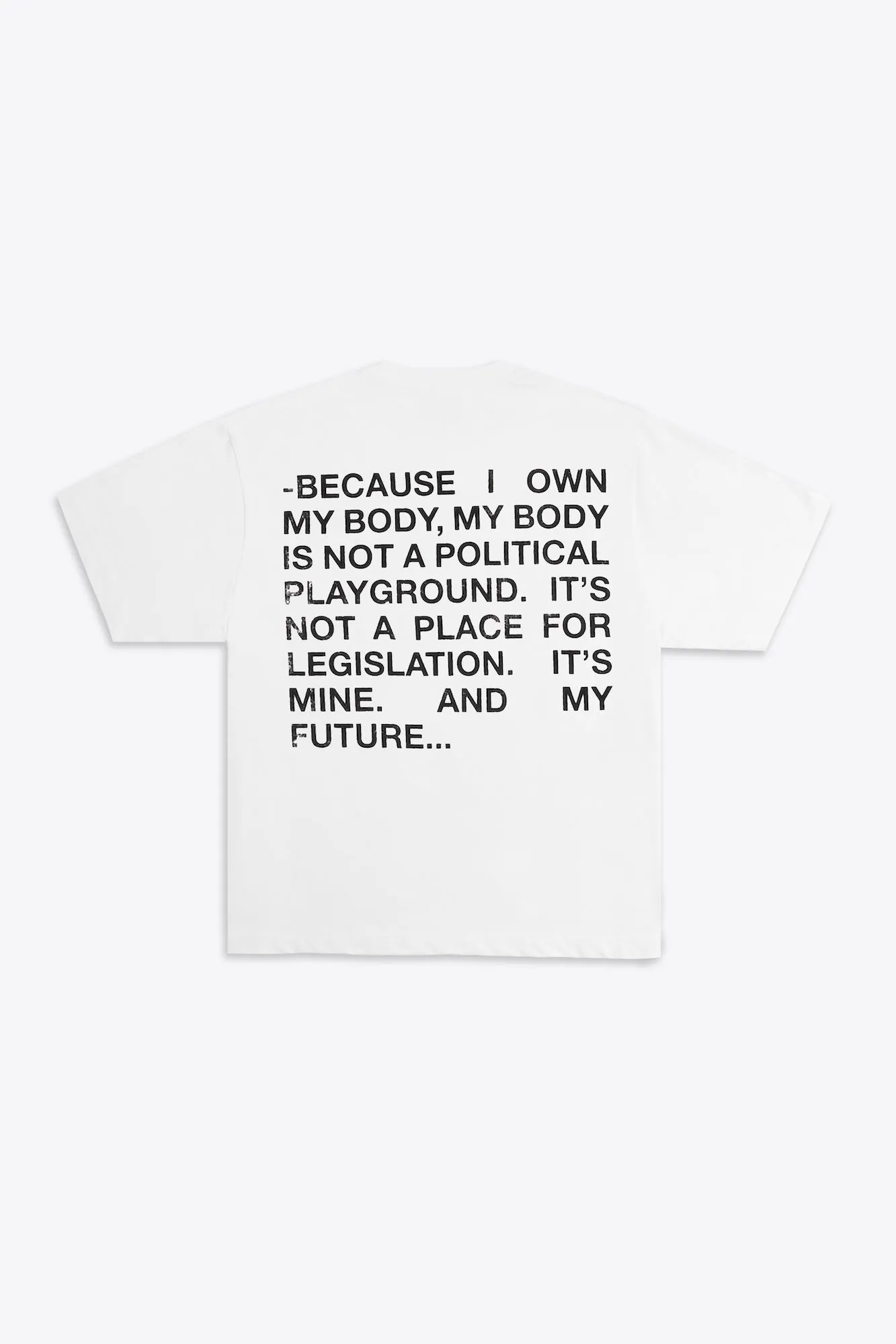 My Body My Future S/S Basic Tee (White)