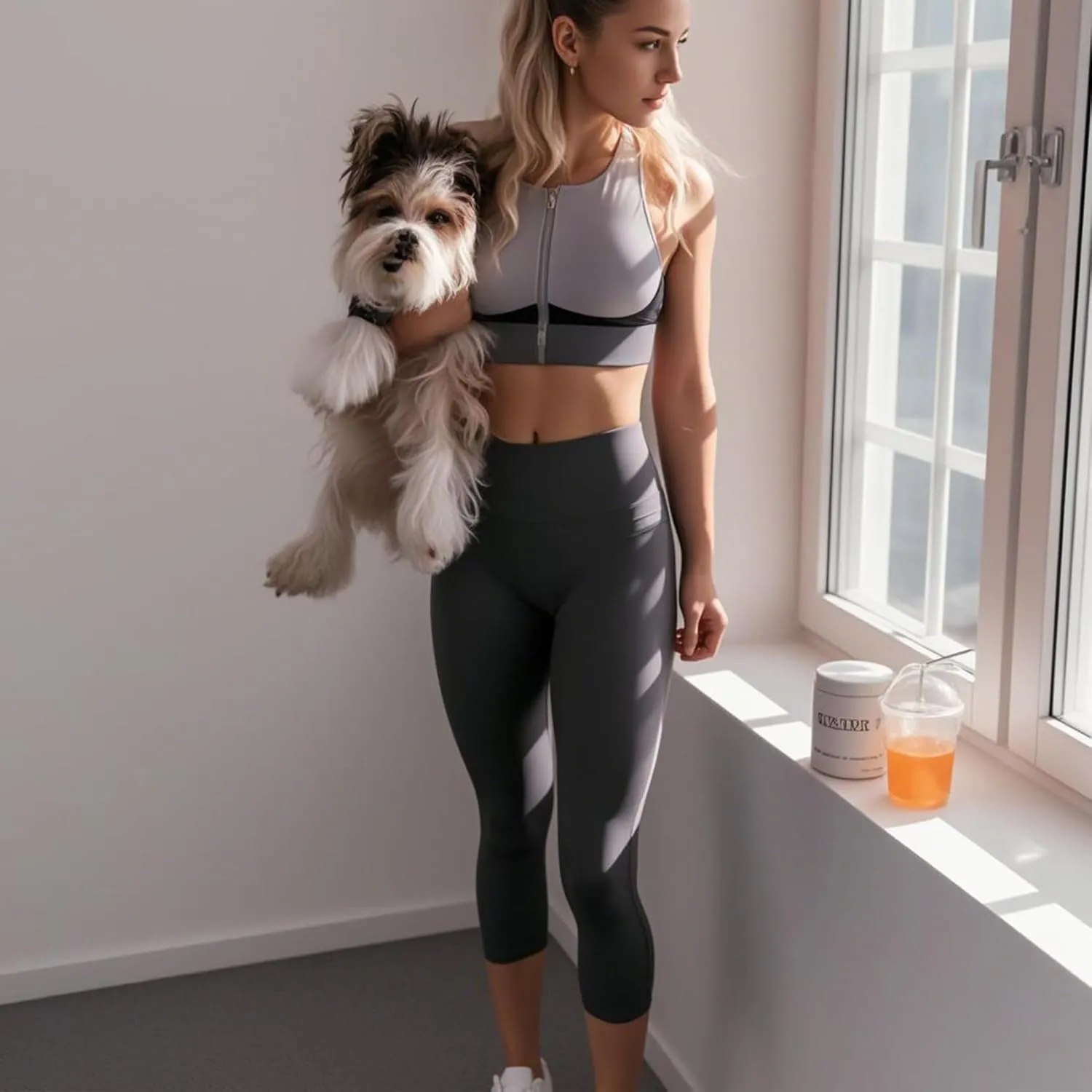 NEW YOUNG 3 Pack Capri Leggings for Women with Pockets-High Waisted Tummy Control Workout Gym Yoga Pants