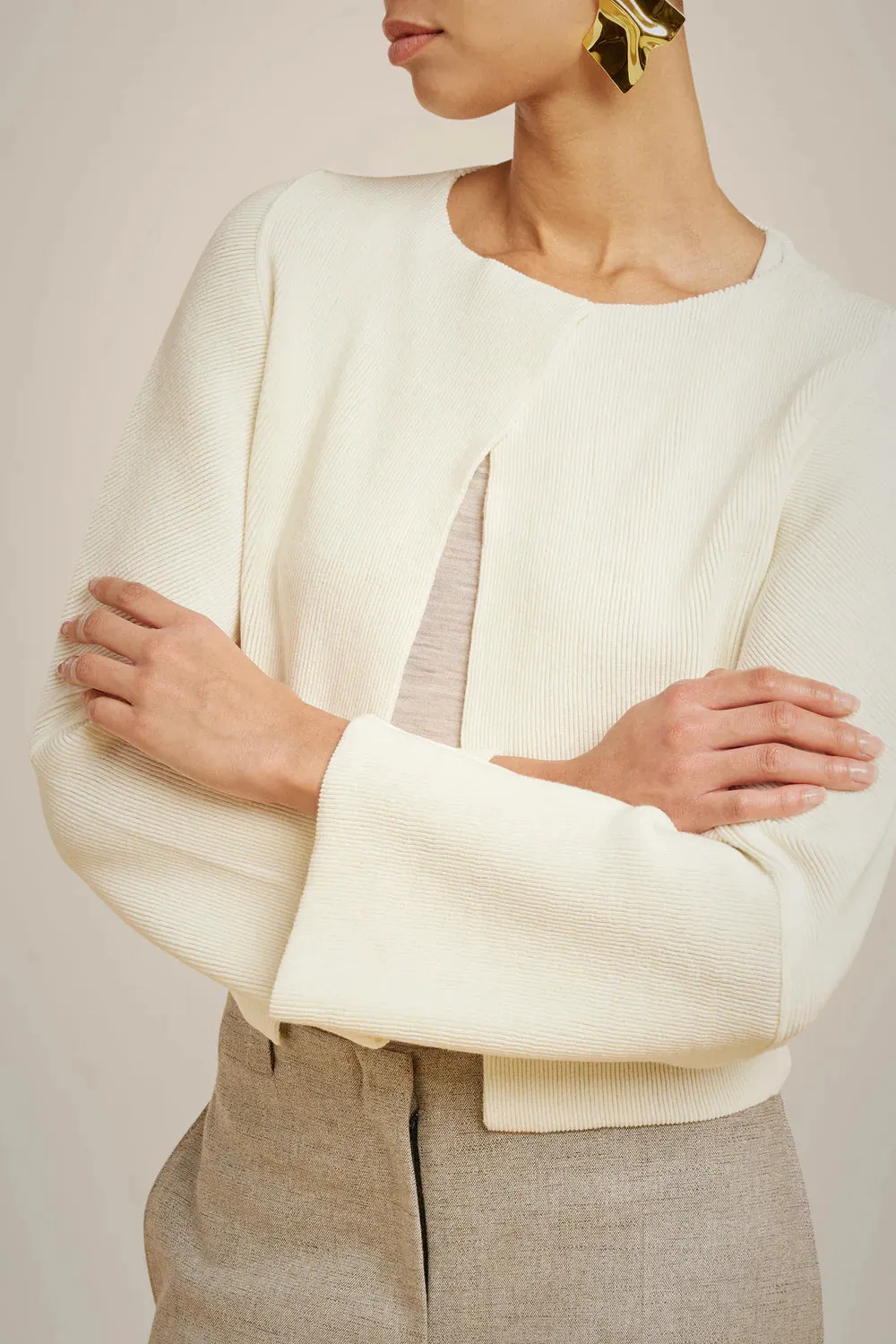 Ottoman Cardigan - Pumice