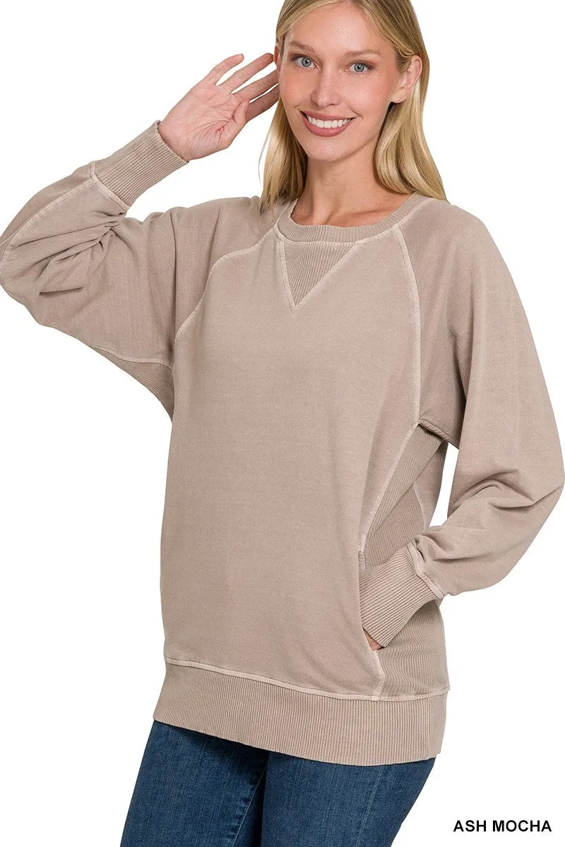 Pigment Dyed French Terry Pullover