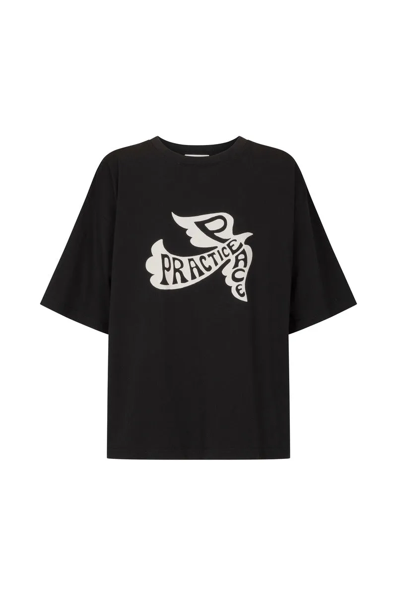 PRACTICE PEACE TEE - CHARCOAL