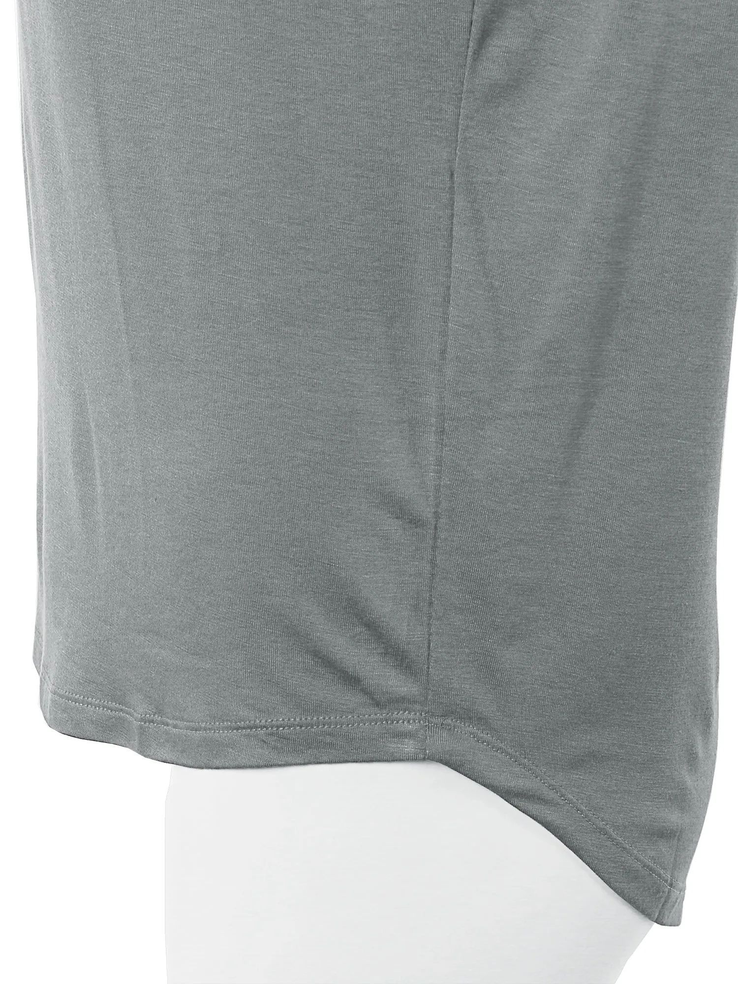Rayon Round Neck Jersey Knit Shirt Top