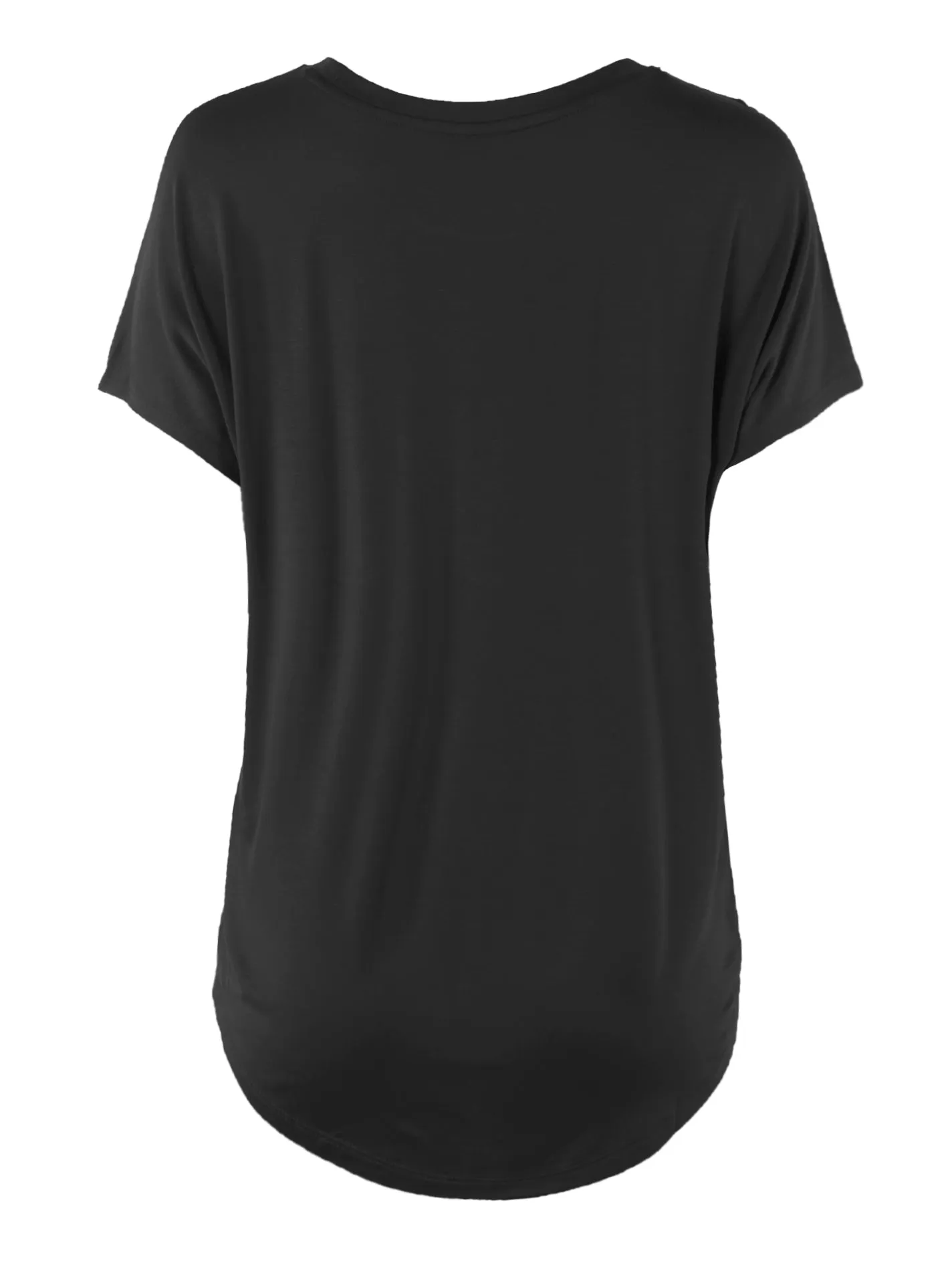 Rayon Round Neck Jersey Knit Shirt Top