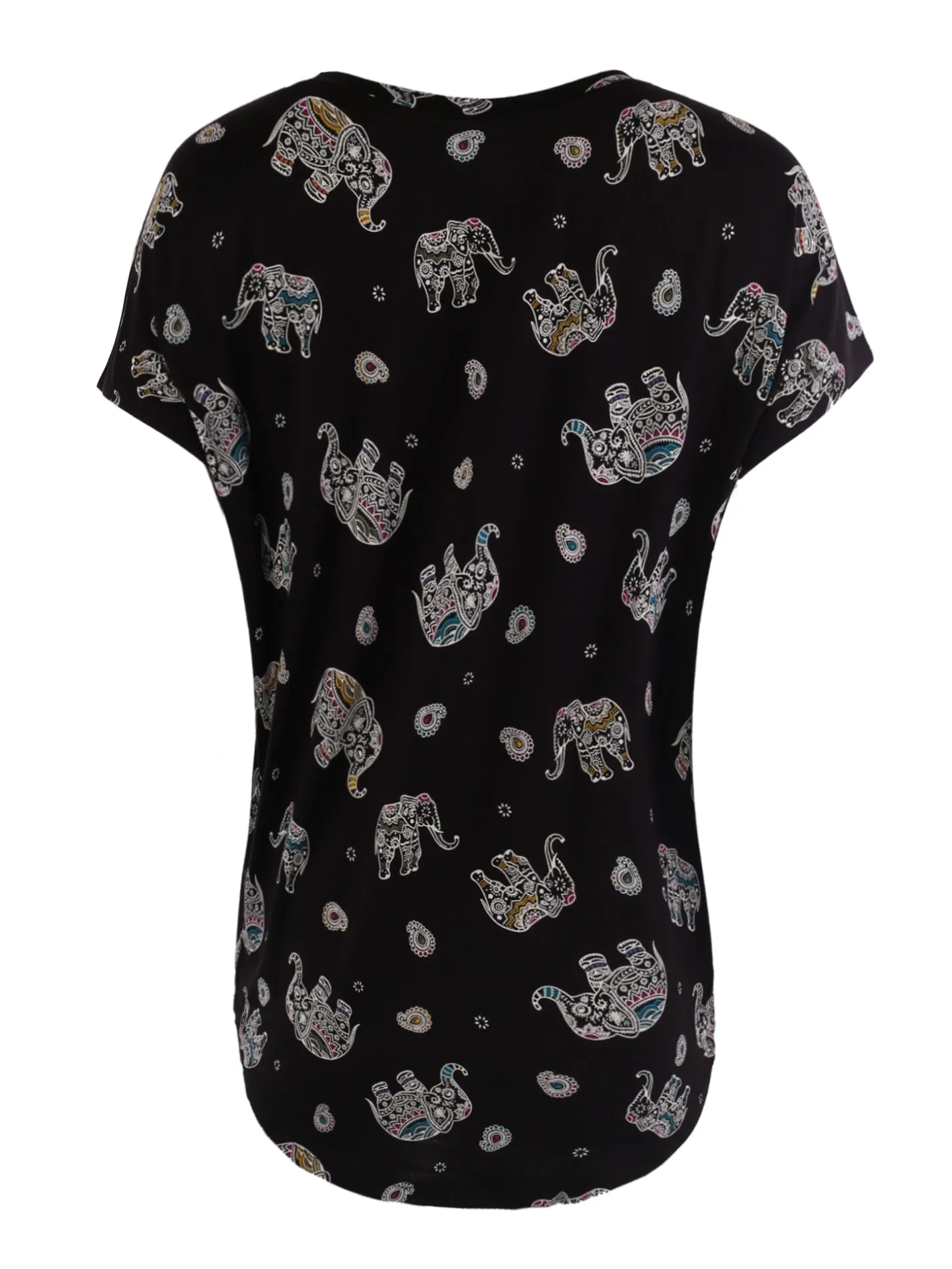 Rayon Round Neck Jersey Knit Shirt Top