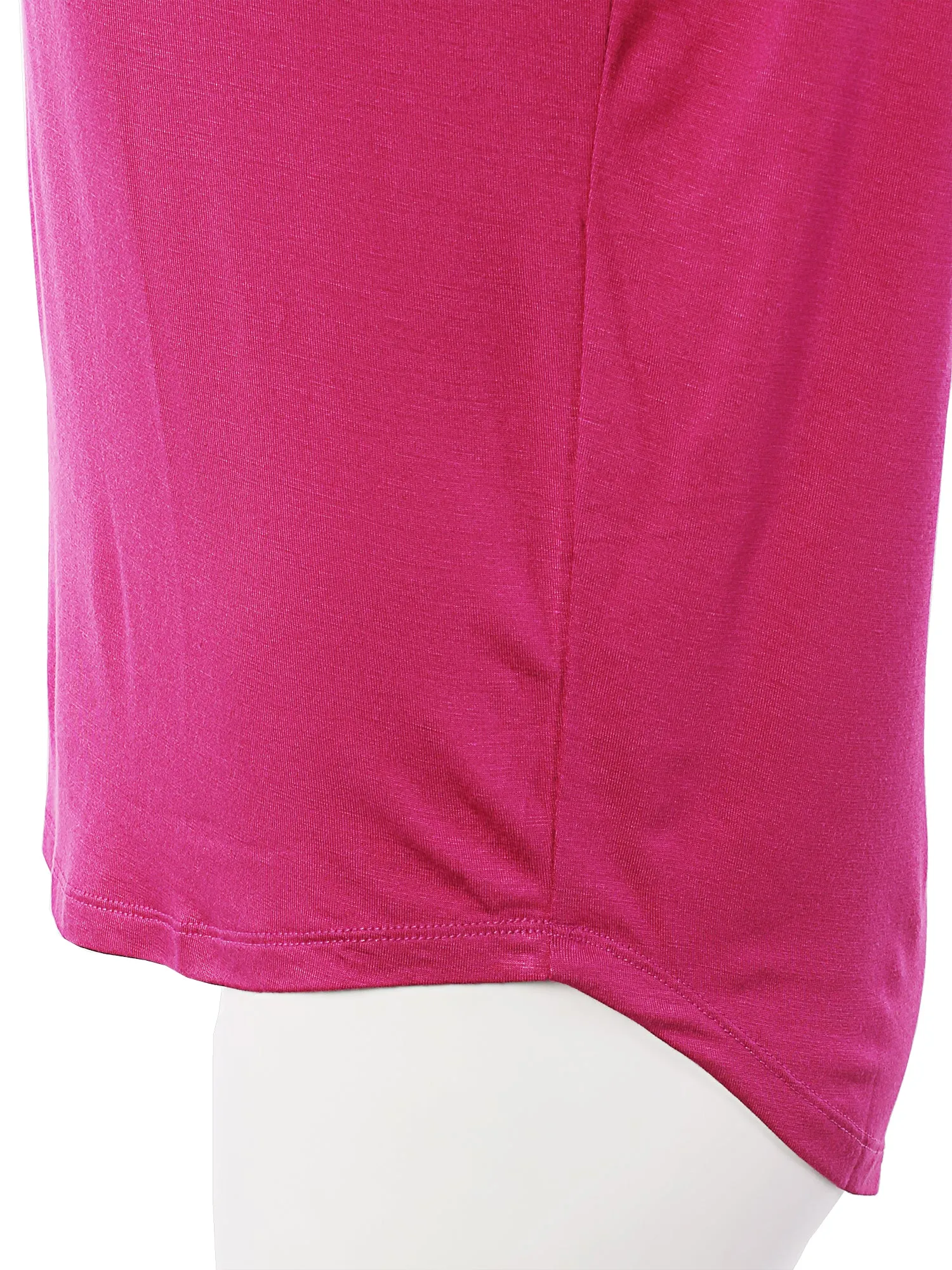 Rayon Round Neck Jersey Knit Shirt Top