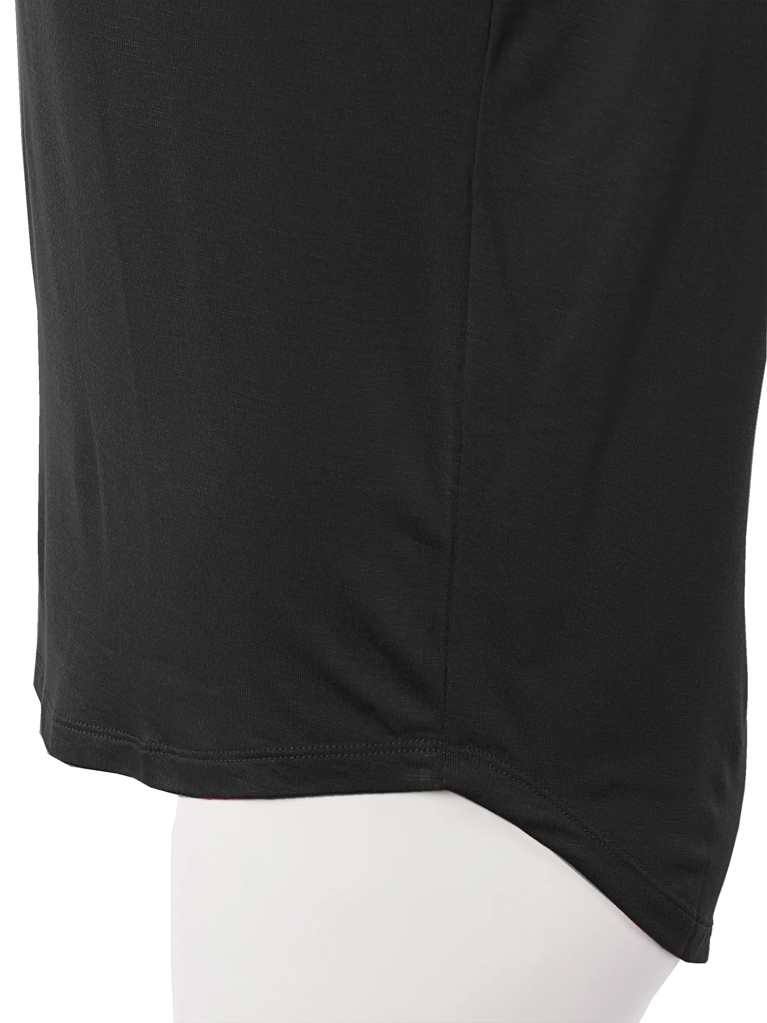 Rayon Round Neck Jersey Knit Shirt Top