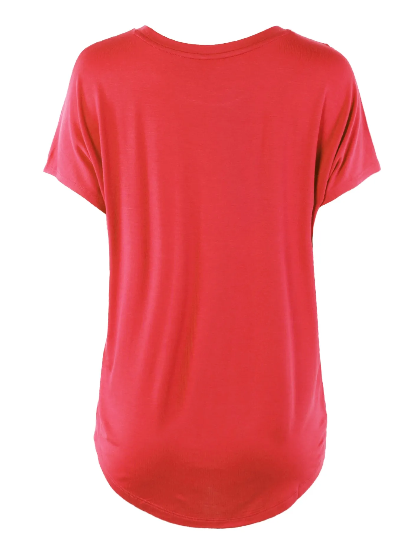 Rayon Round Neck Jersey Knit Shirt Top
