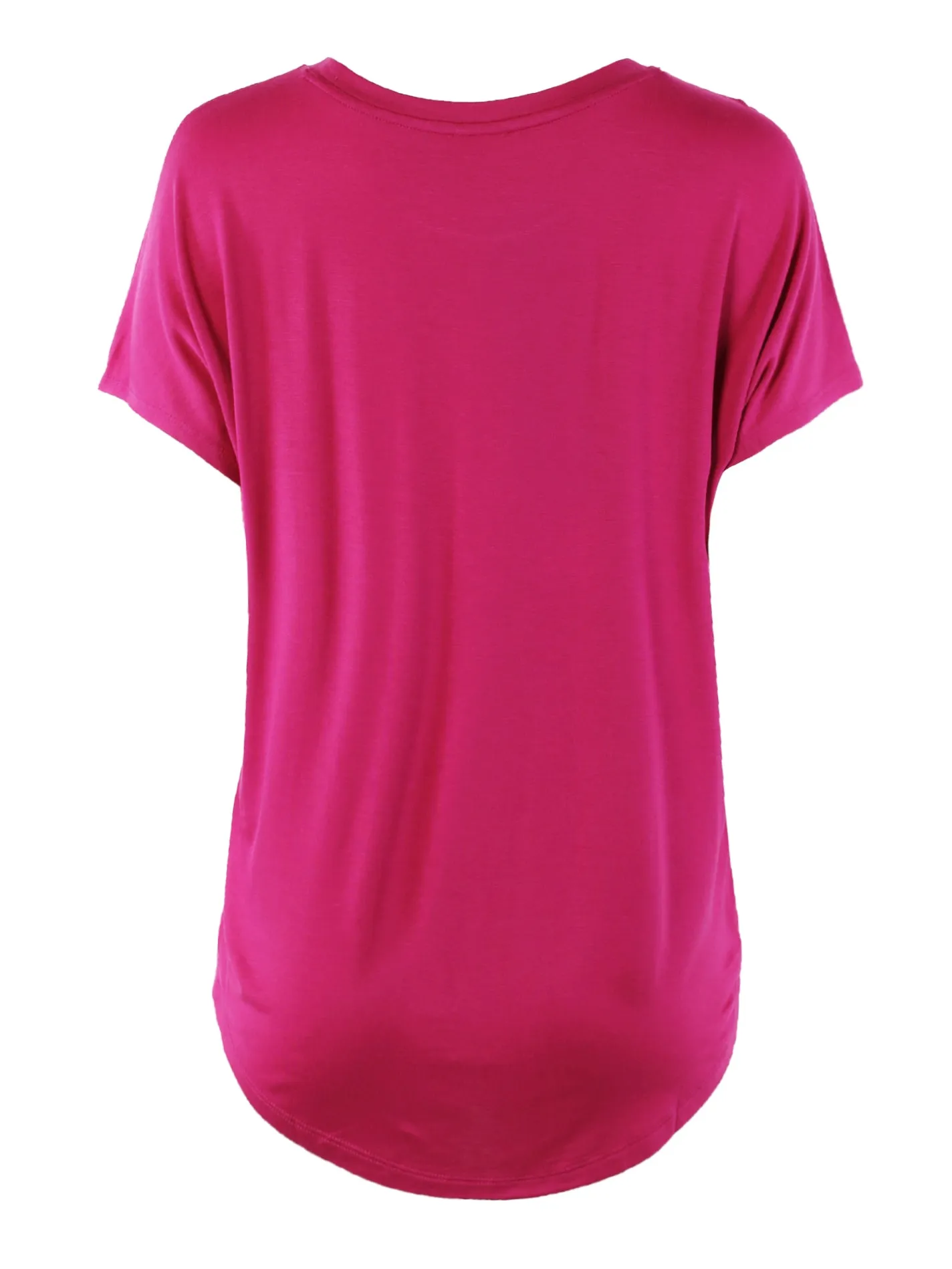 Rayon Round Neck Jersey Knit Shirt Top