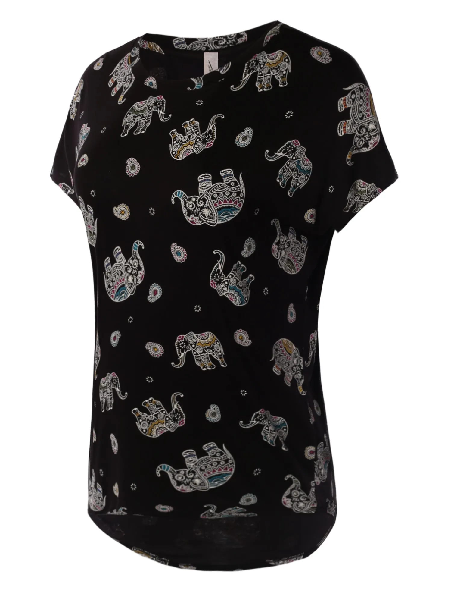 Rayon Round Neck Jersey Knit Shirt Top