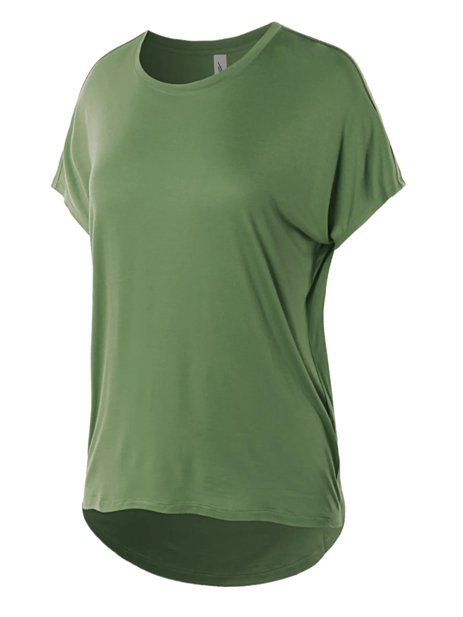 Rayon Round Neck Jersey Knit Shirt Top