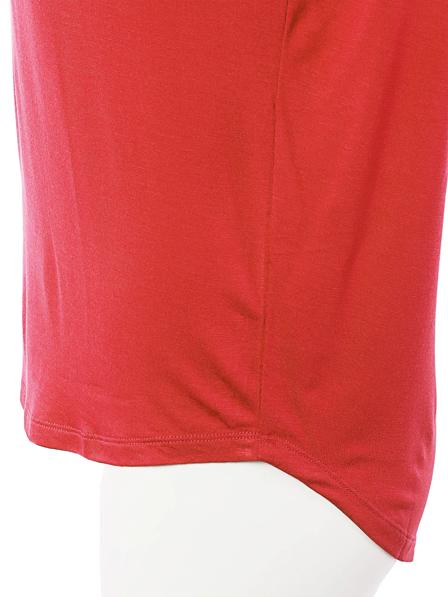 Rayon Round Neck Jersey Knit Shirt Top