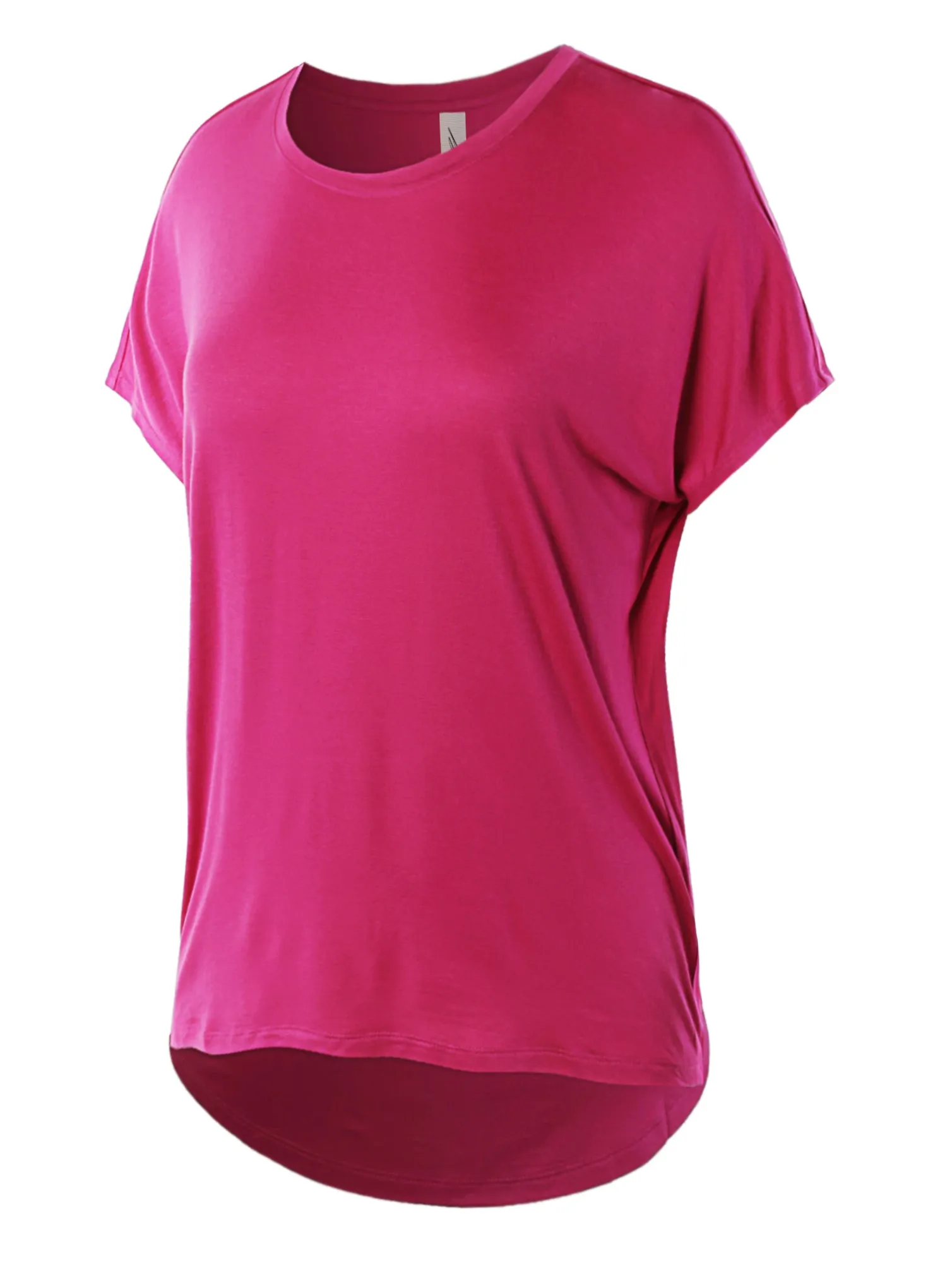 Rayon Round Neck Jersey Knit Shirt Top