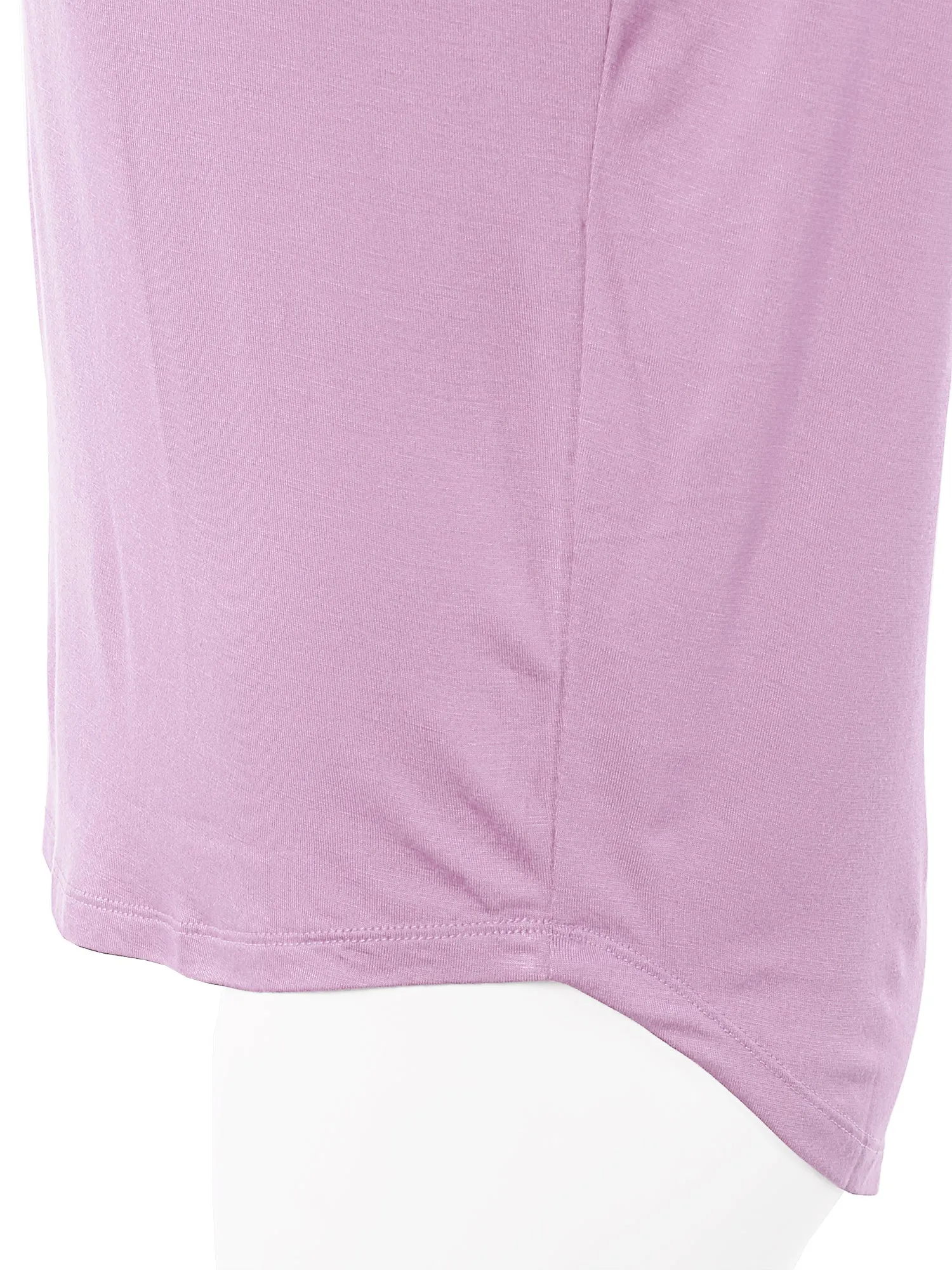 Rayon Round Neck Jersey Knit Shirt Top