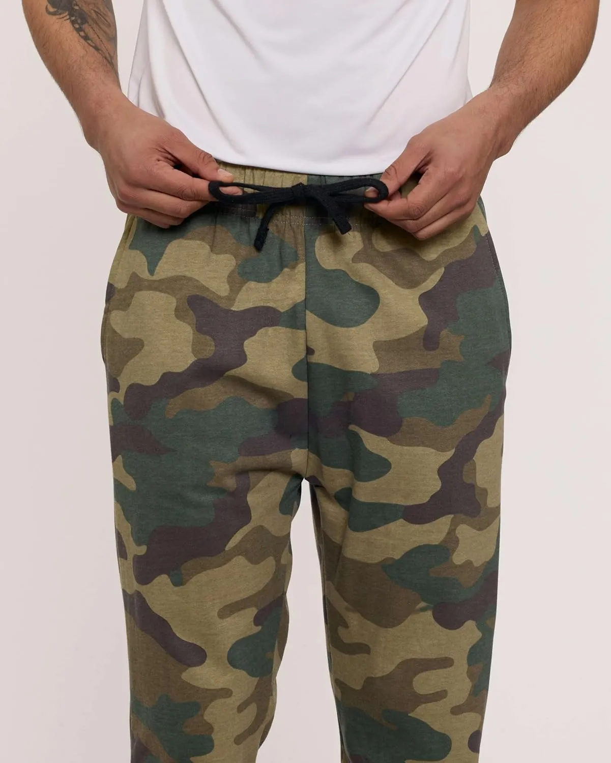 Real Essentials 3 Pack: Men's Tech Fleece Athletic Casual Open Bottom Sweatpants with Pockets (Available in Big & Tall)