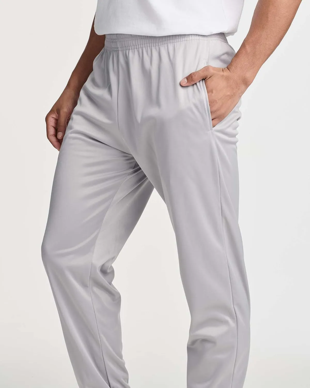 Real Essentials 3 Pack: Men's Tricot Active Athletic Casual Jogger Fleece Lined Sweatpants Pockets (Available in Big & Tall)