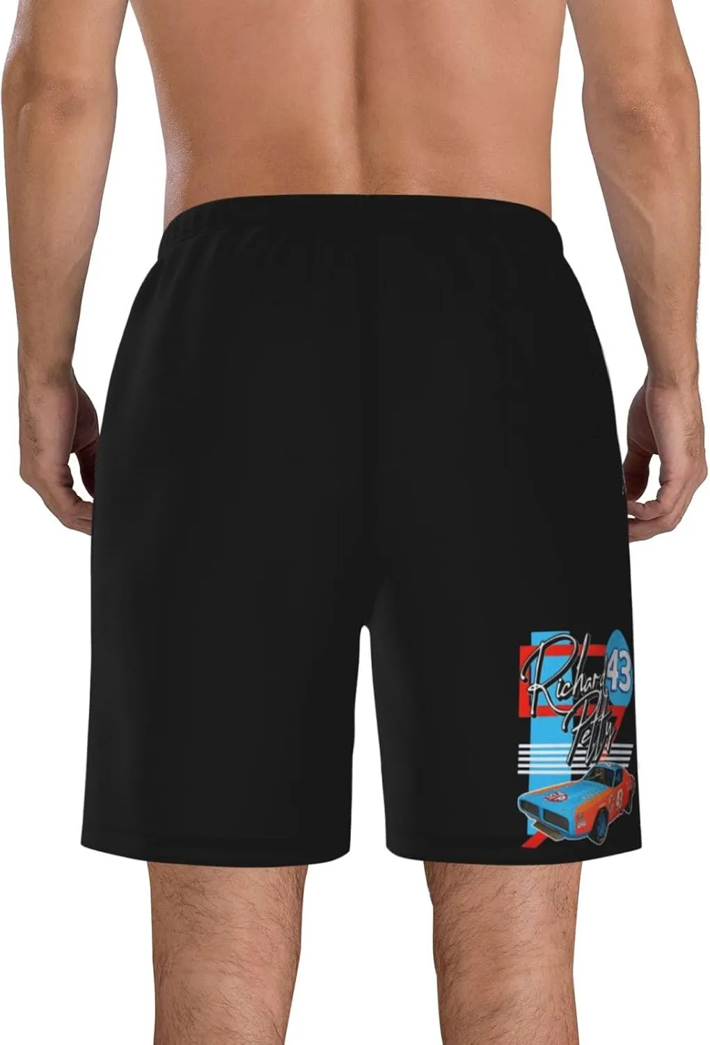Richard-Petty-Car-43 Men's Swim Trunks Board Shorts Outdoor Beach Surfing